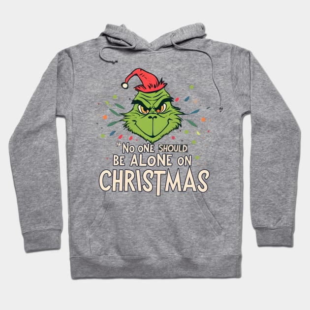 No one should be alone on christmas Hoodie by Double You Store